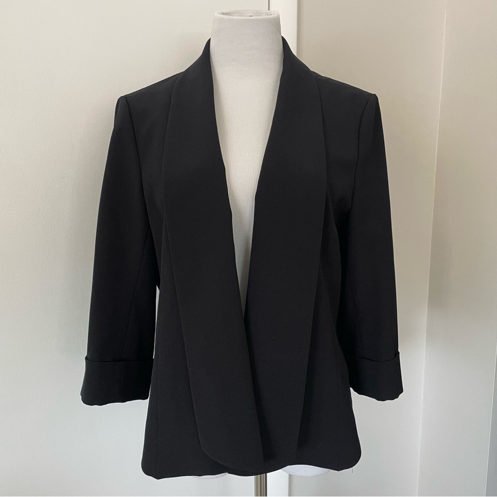 Black Label by Evan-Picone Womens Regular Fit Suit Jacket Black Size 14 - Picture 3 of 13
